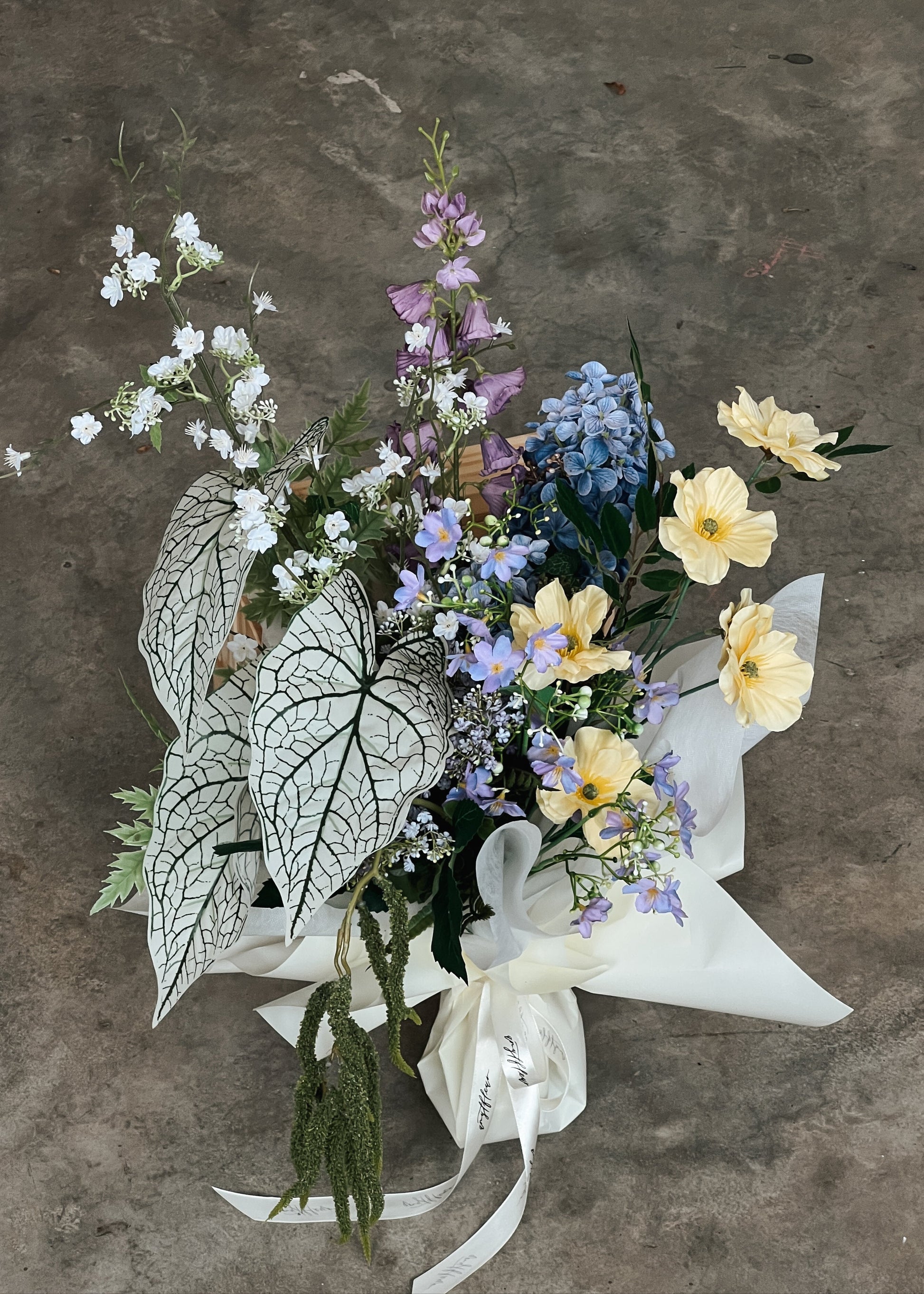 hyper realistic artificial flowers arrangement