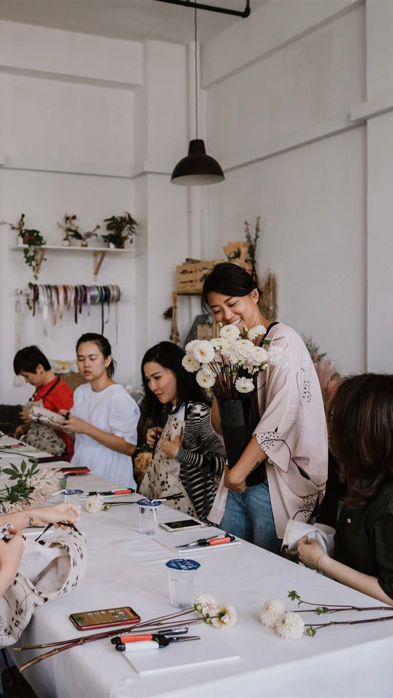 floral arrangement workshop Singapore amytfleur