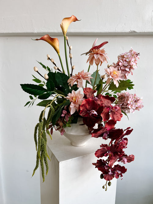 Autumn Reverie (Artificial Flowers Vase)