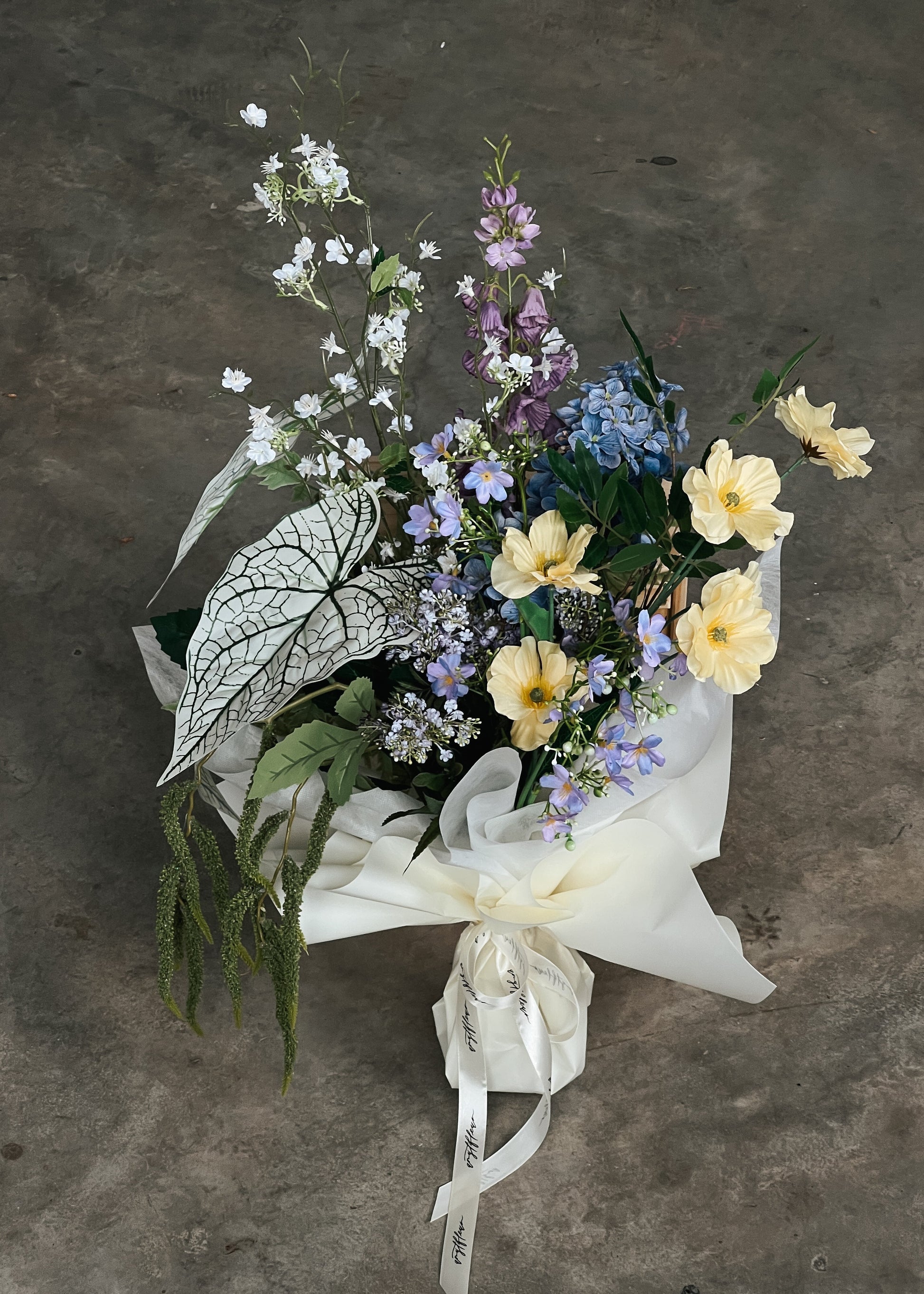 hyper realistic artificial flowers arrangement
