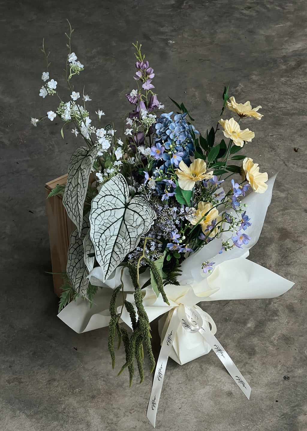 hyper realistic artificial flowers arrangement