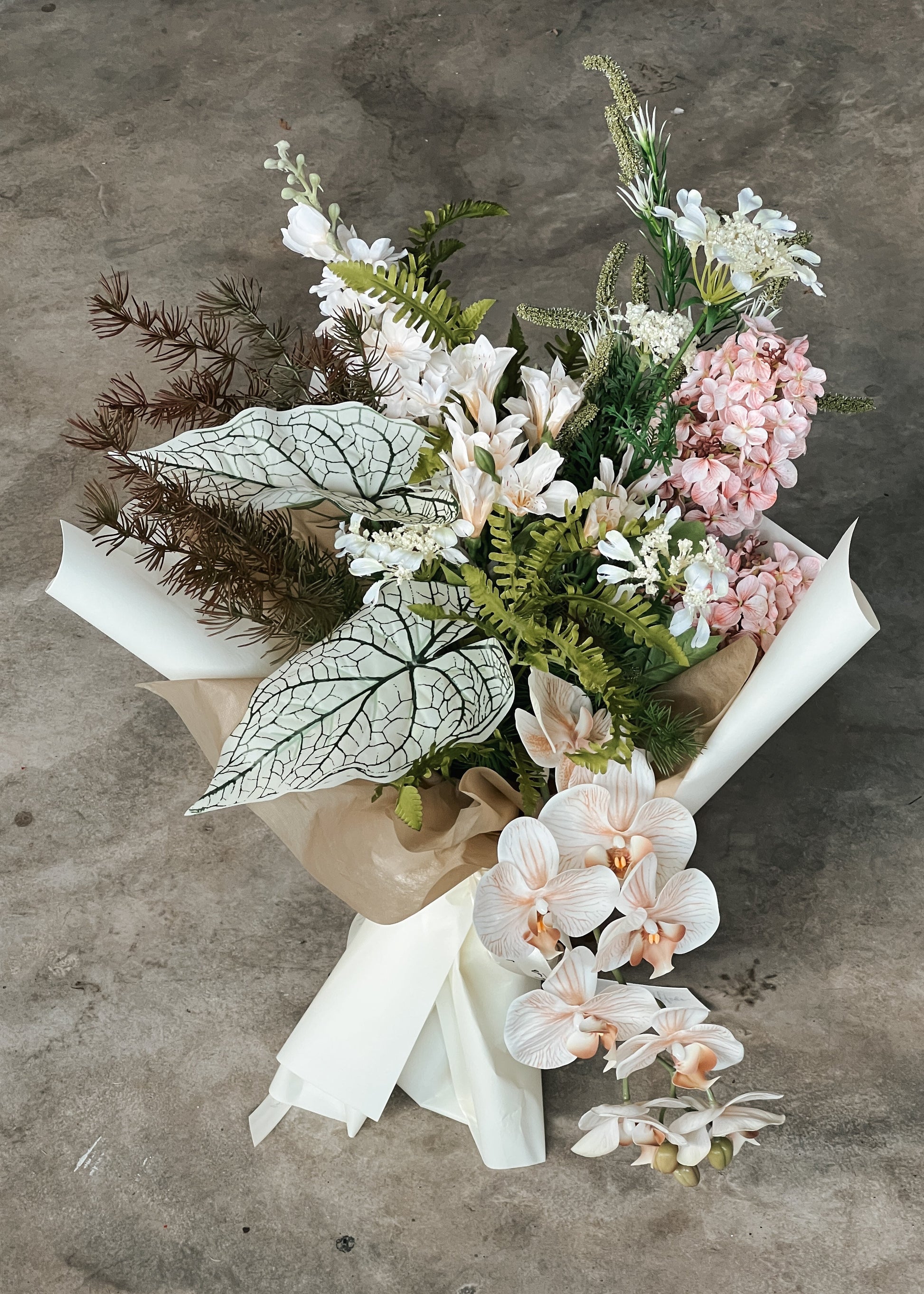 hyper realistic premium artificial flower bouquet for delivery in singapore