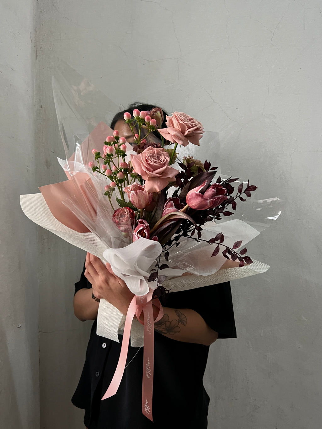Cappuccino Roses Bouquet | Wrapped Cappuccino Roses | amytfleur